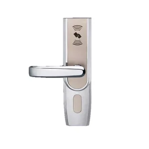 LH5000/L - CERRADURA ELECTRÓNICA DE PROXIMIDAD MIFARE-1 DE 13.56MHZ, (IZQUIERDA) CARCASA DE ALEACIÓN DE ZINC EN COLOR ORO Y PLATA/ELEGANTE Y FIRME/CINCO PESTILLOS ESTÁNDAR U.S./PARA PUERTAS ZKTECO