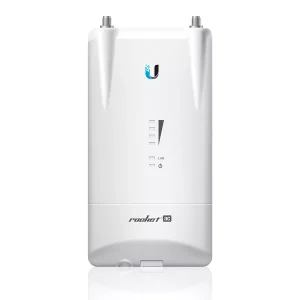 UISP ROCKET R5AC-LITE - AIRMAX THROUGHPUT 450M+BPS - 5170-5875MHZ 1X PUERTO ETHERNET 10/100/1000MBPS 2 CONECTORES RP-SMA POTENCIA DEL RADIO 27DBM   MARCA UBIQUITI    R5AC-LITE