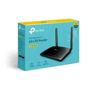 TL-MR6400 TP-Link Router 4G LTE Wi-Fi 4 / N300 Banda única 2.4 GHz: 300 Mbps (802.11N) / 2 External Antennas / 1 WAN/LAN Fast + 3 LAN Fast / LTE hasta 150 Mbps / Nano SIM Slot / Guest Network / Contro -TL-MR6400