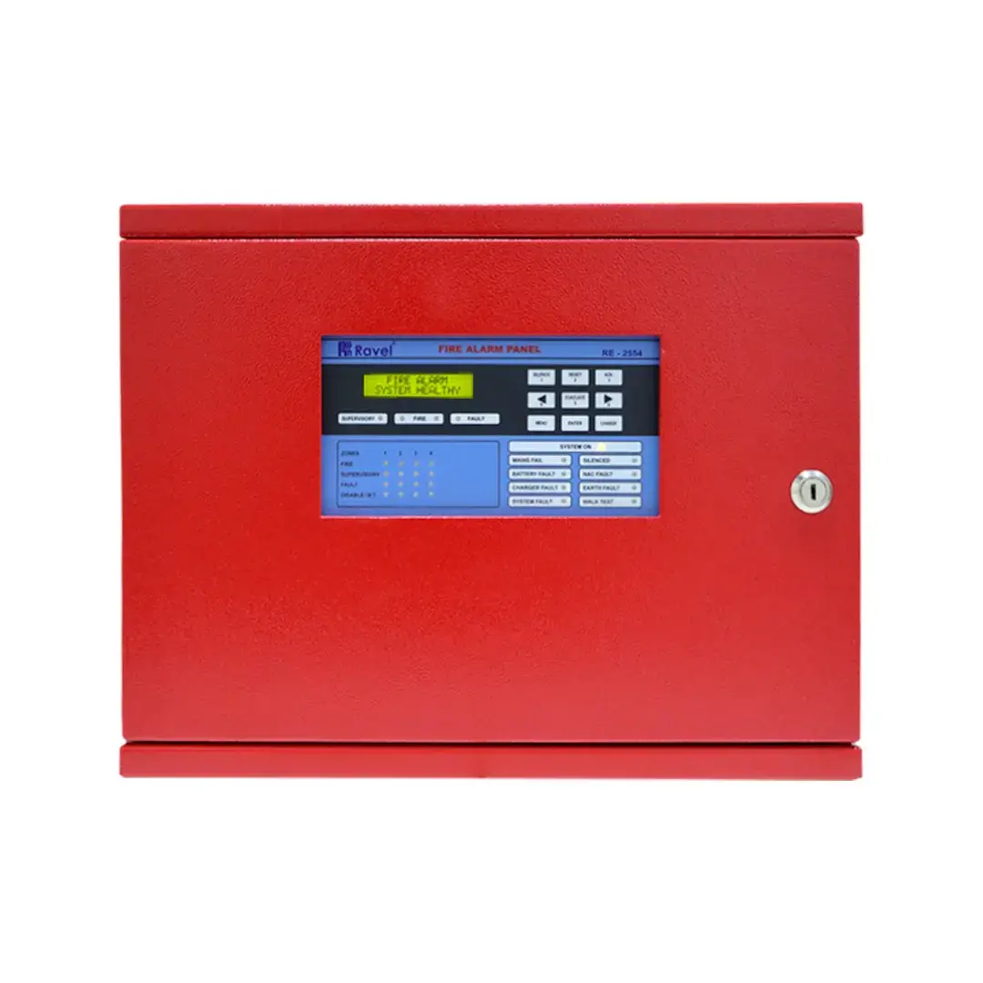 Ravel RE 2554 – Panel Convencional de Alarma Contra Incendio 4 Zonas
